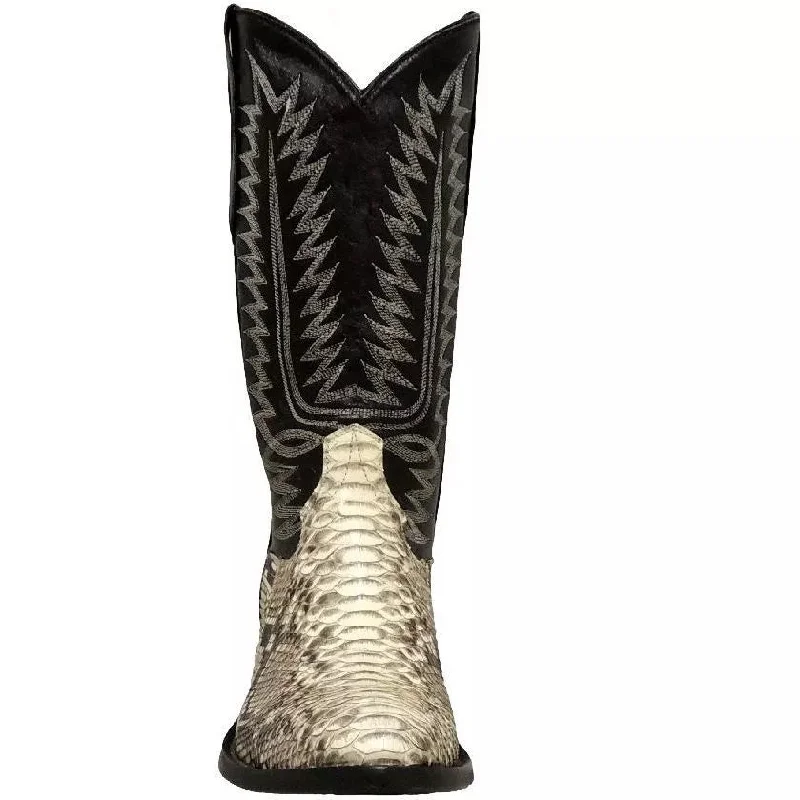 Cowtown Mens Back Cut Python Western Boot W808