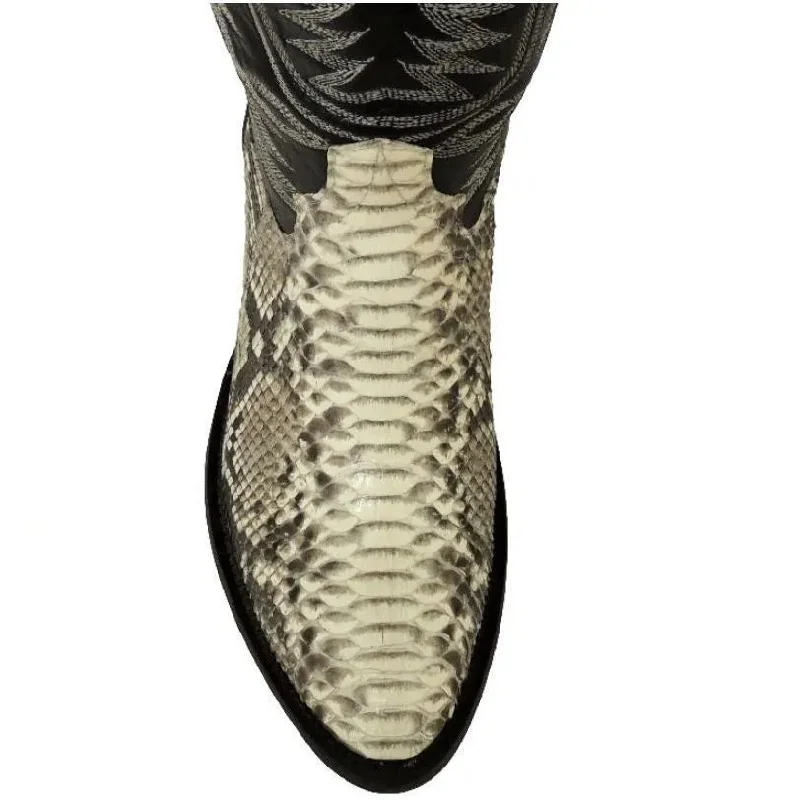 Cowtown Mens Back Cut Python Western Boot W808