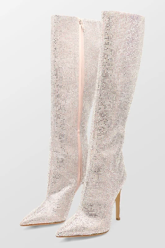 Crystal Embellished Boots