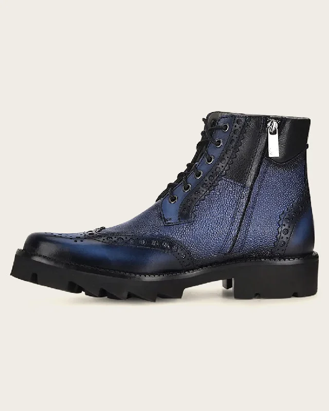 Urban bostonian boot blue leather