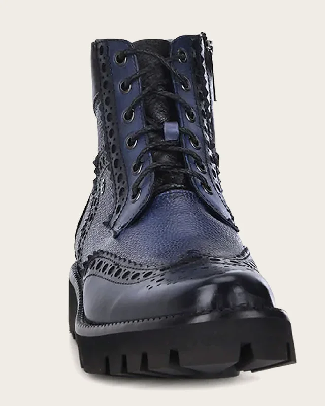 Urban bostonian boot blue leather