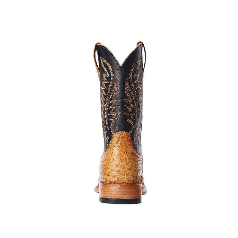 Ariat Men's Full Quill Ostrich Two Tone Leather Western Boots