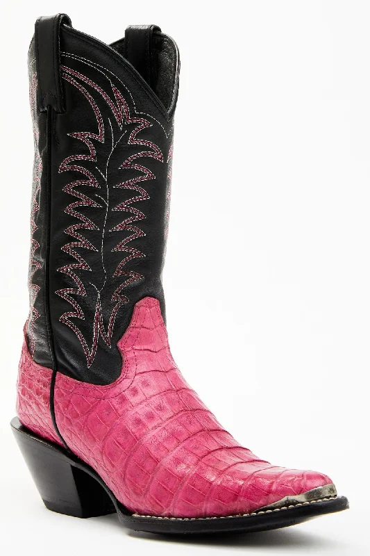 All In Exotic Caiman Western Boots - Pointed Toe