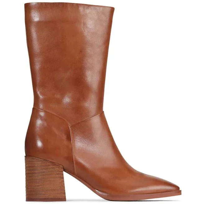 Keomi Mid-Calf Boot (Brandy)