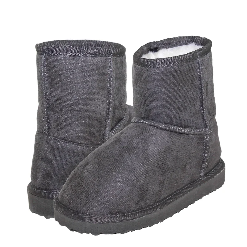 Kids Unisex Faux Suede Boots