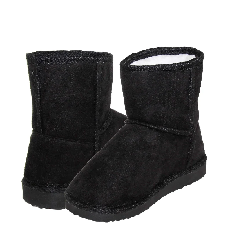 Kids Unisex Faux Suede Boots