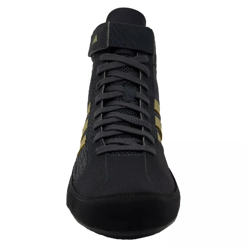 adidas Havoc Kids Wrestling Shoes Charcoal & Gold Childrens Boxing