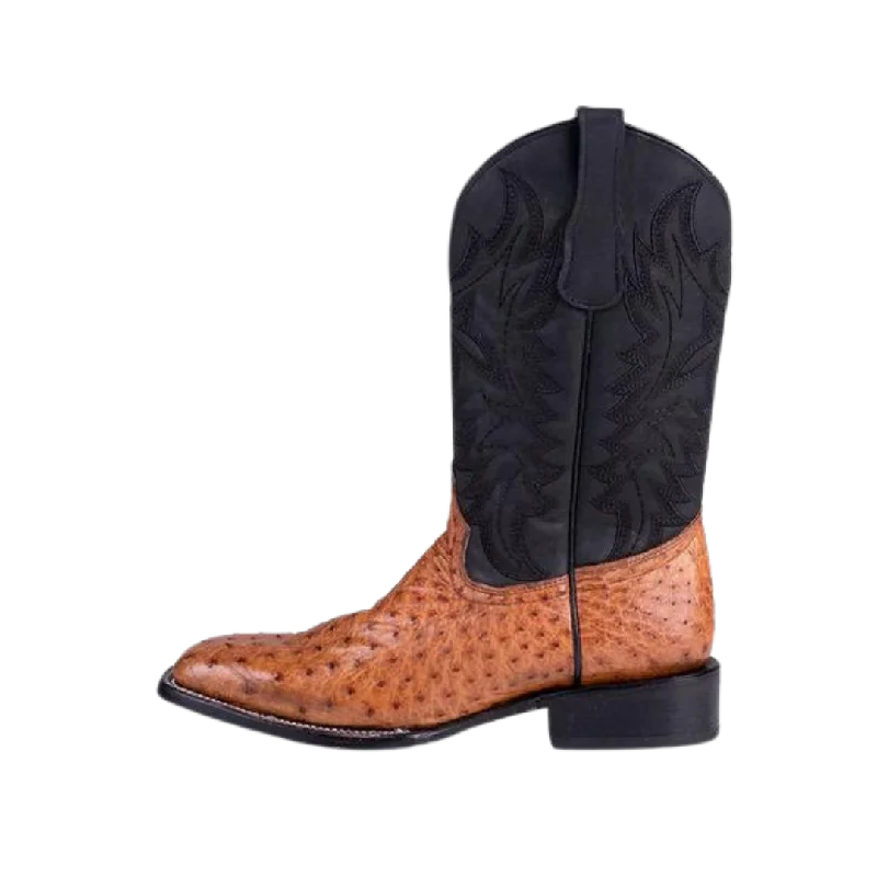 Corral Men's Ostrich Square Toe Tan Western Boots