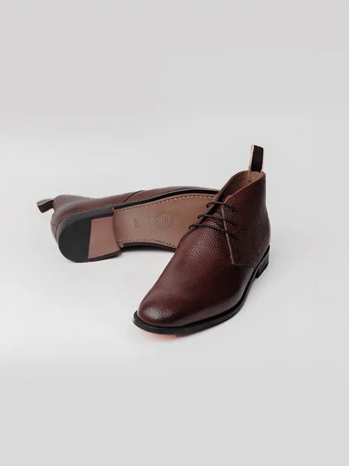 Lakka Chukka Boot -Dark Brown Grain