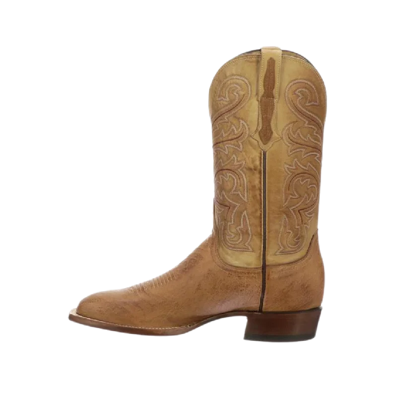 Lucchese Boot Men's Lance Smooth Ostrich Square Toe Boot