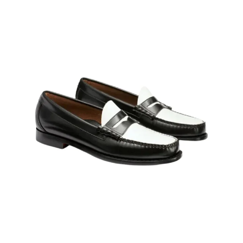 Larson Weejuns Loafer (Black + White)