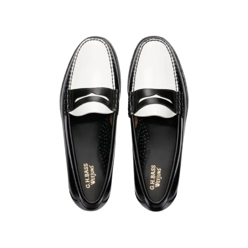 Larson Weejuns Loafer (Black + White)