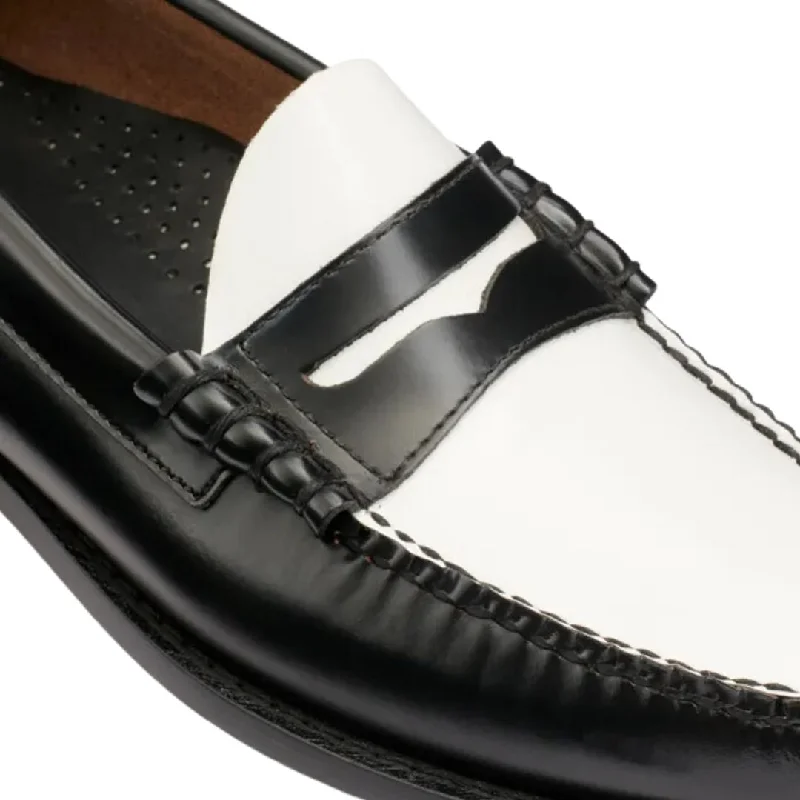 Larson Weejuns Loafer (Black + White)