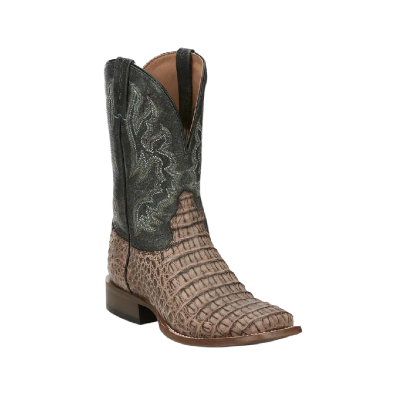 Tony Lama Men's Marfa Caiman Bone Square Toe Boot