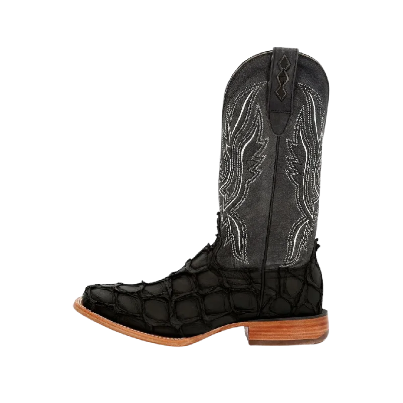 Rocky Boot Durango Premium Exotics Men's Matte Black Pirarucu Boot