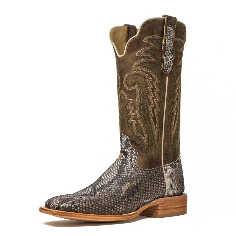 Men’s R. Watson Rustic Python Belly Western Boots Style#7913-2