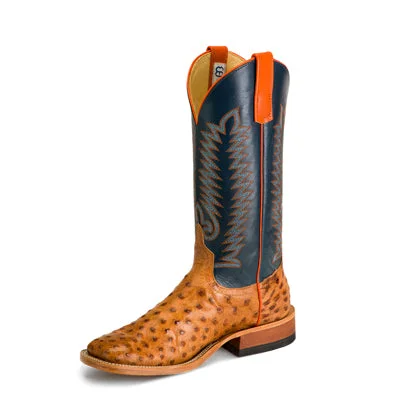 MEN'S ANDERSON BEAN  Brandy Bruciato Full Quill Ostrich S3016