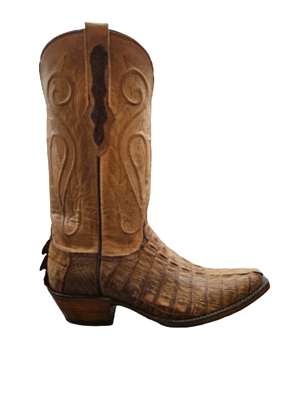 MEN'S BLACK JACK EXOTIC CAIMAN WESTERN BOOTS SBB7960-54