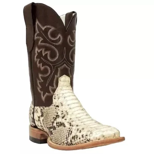 Men's Cowtown Men’s Square Toe Python Boot Q818