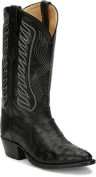 MENS TONY LAMA BLACK MCCANDLES FULL QUILL 8255