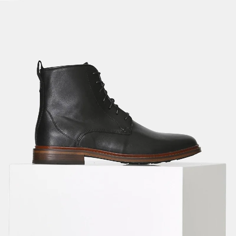 Ned Lace-Up Boot (Black)