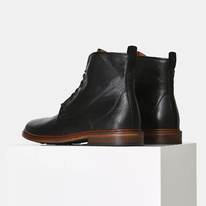 Ned Lace-Up Boot (Black)