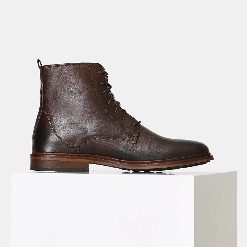 Ned Leather Boot (Brown)