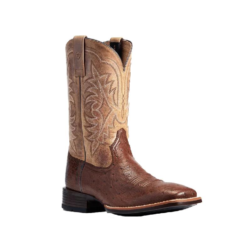 Ariat Night Life Ultra Antique Tabac Ostrich Square Toe Boot