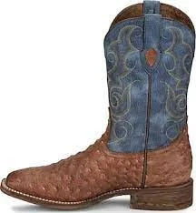 Nocona Boots - Men's Java Tan Ostrich Print Boots (HR5601)