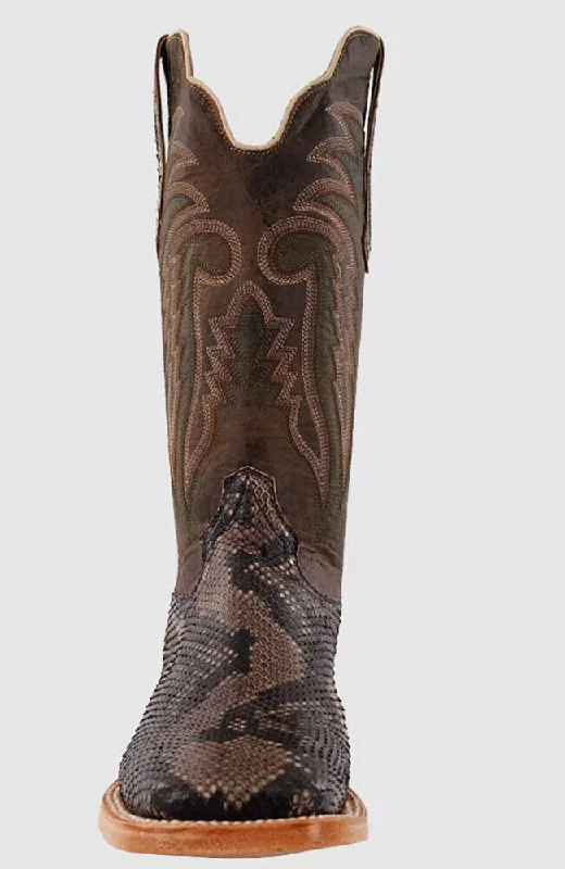 R. Watson Men's Rustic Python Belly Exotic Boot RW7913-2