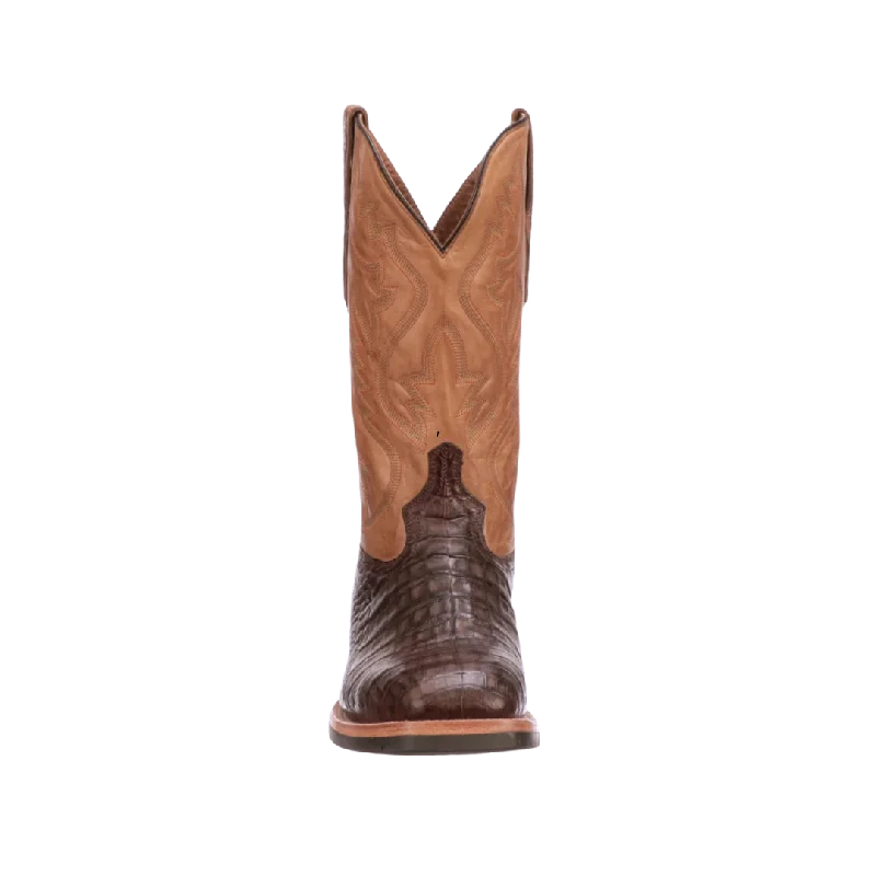 Lucchese Boot Men's Rowdy Antique Chocolate Caiman Belly Boots