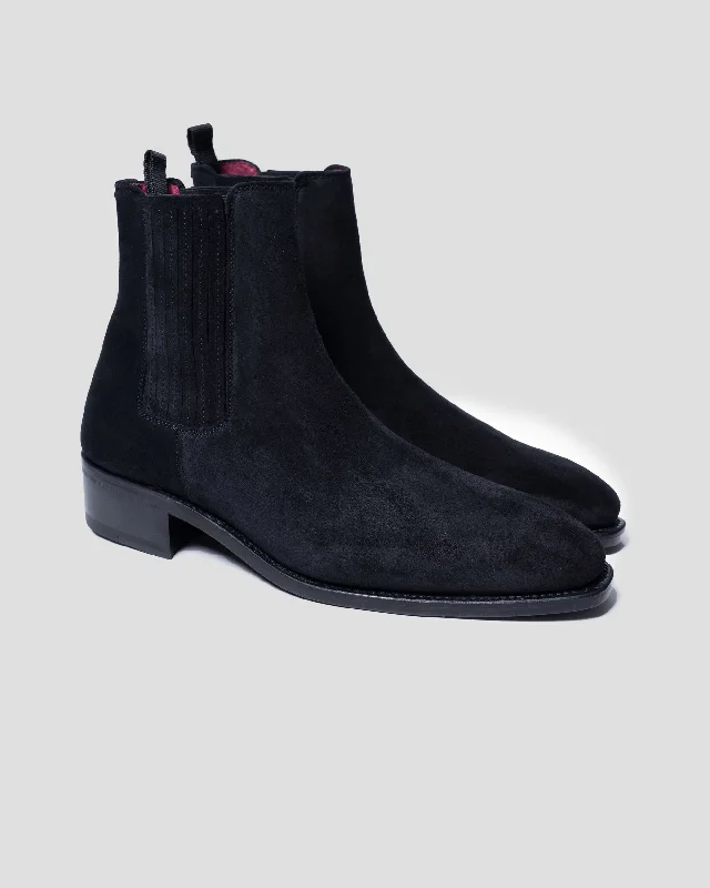 SG Damien Chelsea Boot - Black Suede