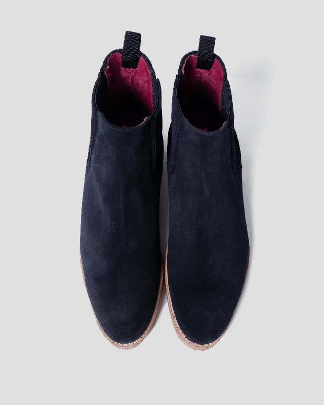 SG Emerson Suede Chelsea Boot - Black Crepe