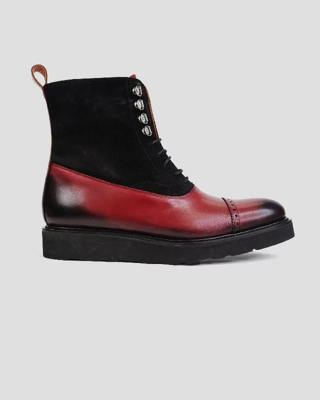 SG Logan High Top Boots V2 – Cherry + Black