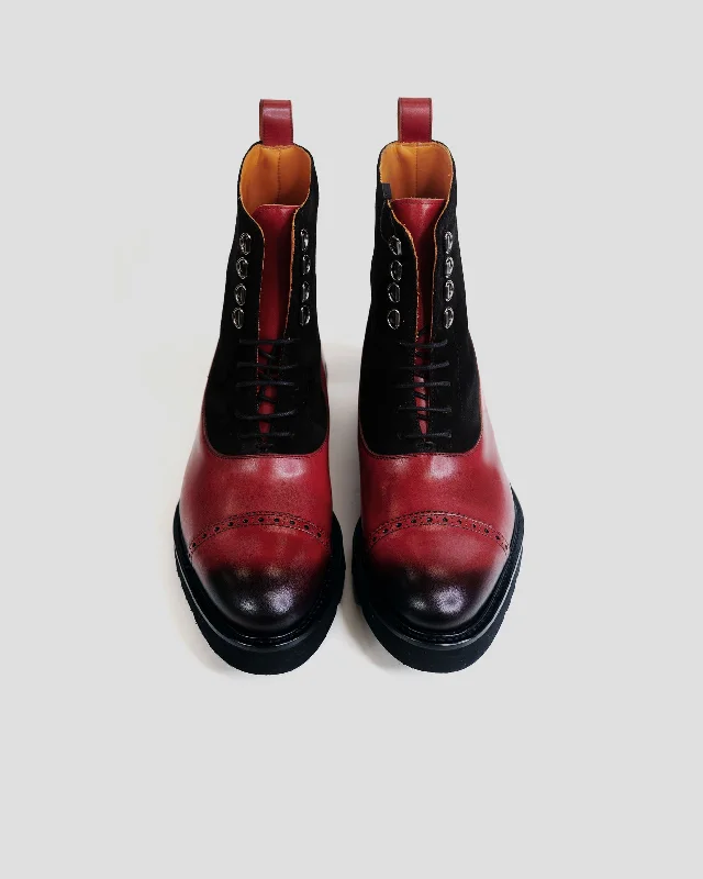 SG Logan High Top Boots V2 – Cherry + Black