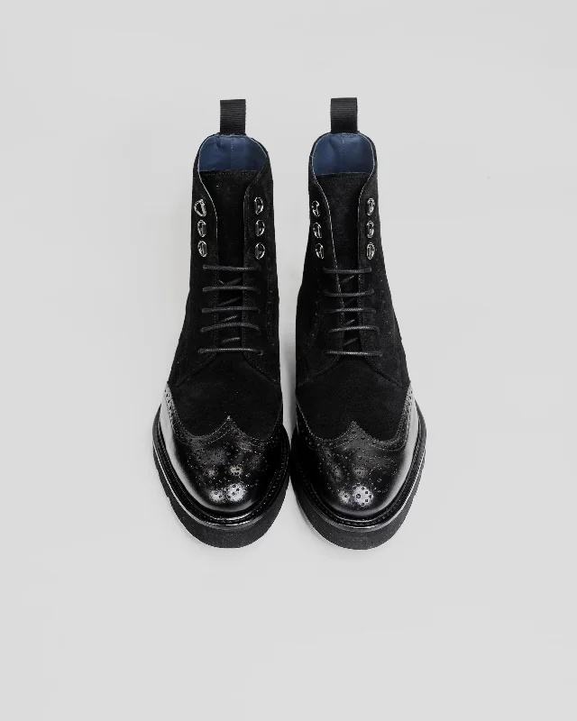 SG Rogue Sport Wingtip Boots V2 – Triple Black