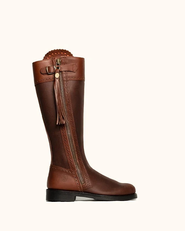 Classic Spanish Riding Boots Flat Sole