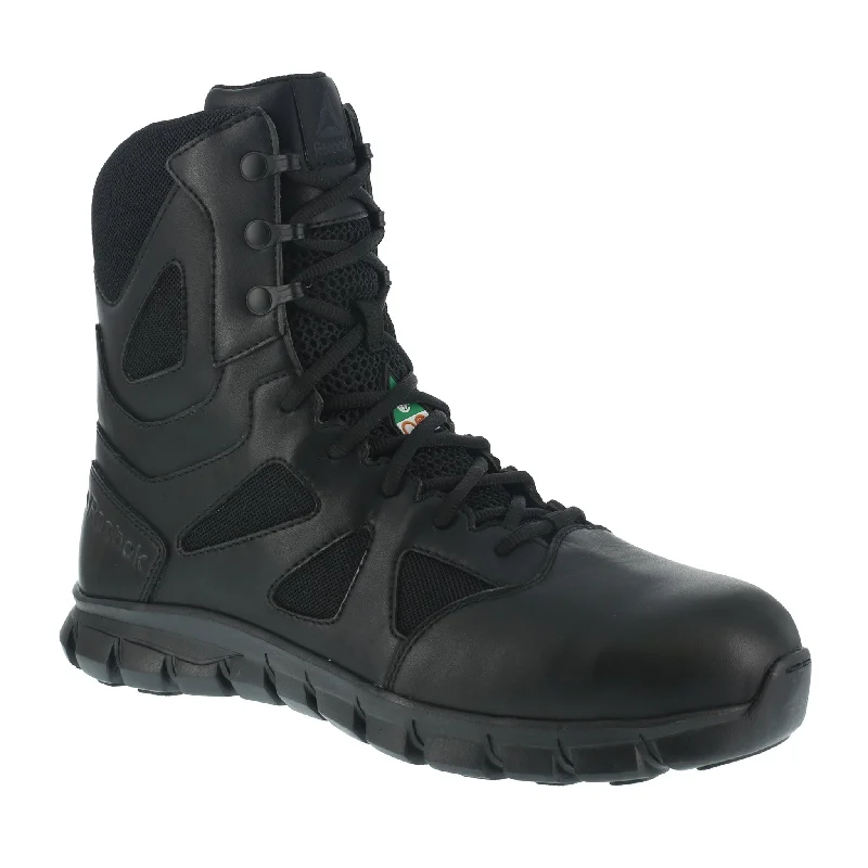 Reebok Sublite Cushion Tactical SZ Men's 8"" Composite Toe Safety Boot - Black IB8800