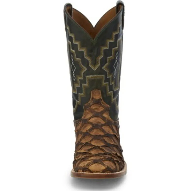 Tony Lama® Men's Leviathan Piraruca Fish Chocolate Exotic Boots 6082