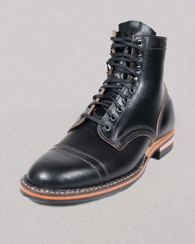 White's Boots MP-Sherman Toe Cap (Dainite Sole) - Black Chromexcel