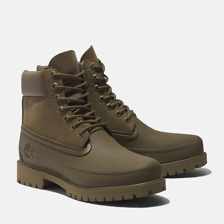 HERITAGE 6 INCH WATERPROOF BOOT FULL GRAIN - OLIVE