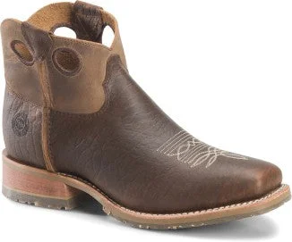 Double H Boot - Steel Toe ""Simon"" bison leather shorty boot