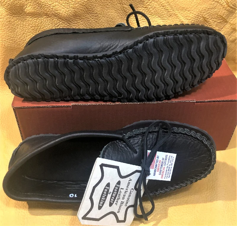 ""Herd Wear"" - bison leather/""Flex-rubber"" sole men's house and yard shoe.  Style B-4475-CFS