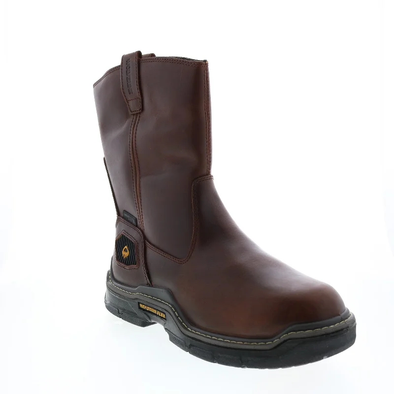 Wolverine Raider Durashocks Wellington Insulated 10"" Mens Brown Wide Boots