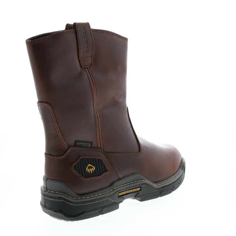 Wolverine Raider Durashocks Wellington Insulated 10"" Mens Brown Wide Boots