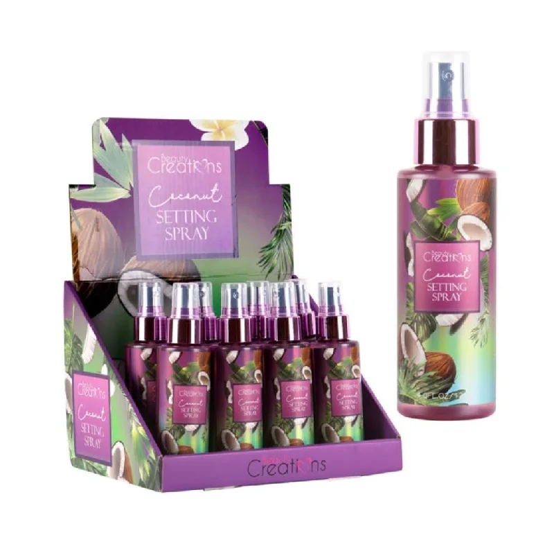 BEAUTY CREATIONS - COCONUT SETTING SPRAY - DISPLAY 12PC