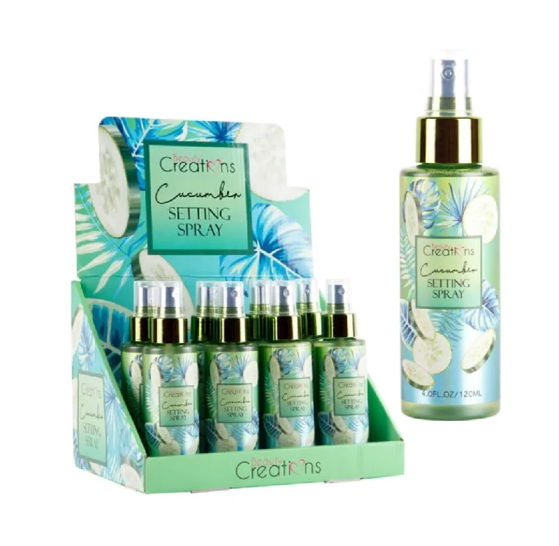 BEAUTY CREATIONS - CUCUMBER SETTING SPRAY (DISPLAY 12 PC)