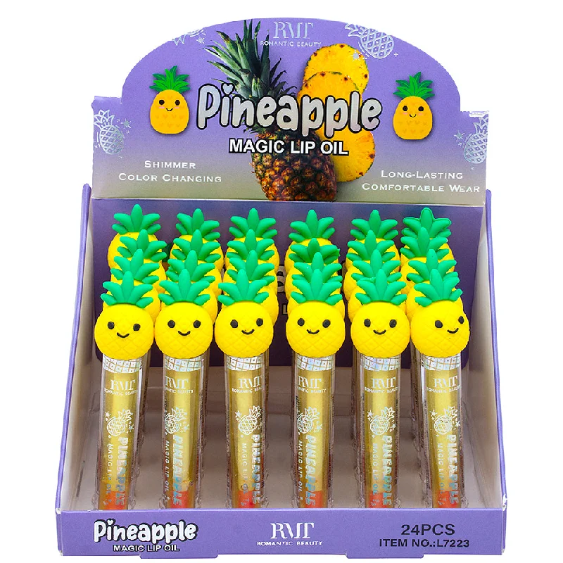 ROMANTIC BEAUTY - PINEAPPLE MAGIC LIP OIL - DISPLAY 24PC