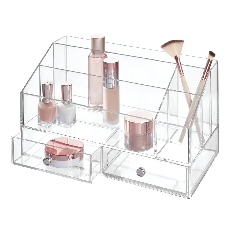 Drawers Palette & Nail Polish Organizer - 2 Drawer Clear