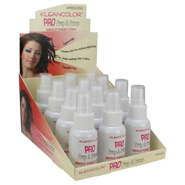 KLEANKOLOR - PRO PREP & PRIME MAKEUP SETTING SPRAY - DISPLAY 12 PCS